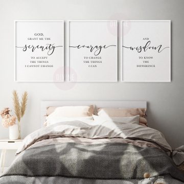 Serenity Prayer, God Grant Me The Serenity, Printable Artwork