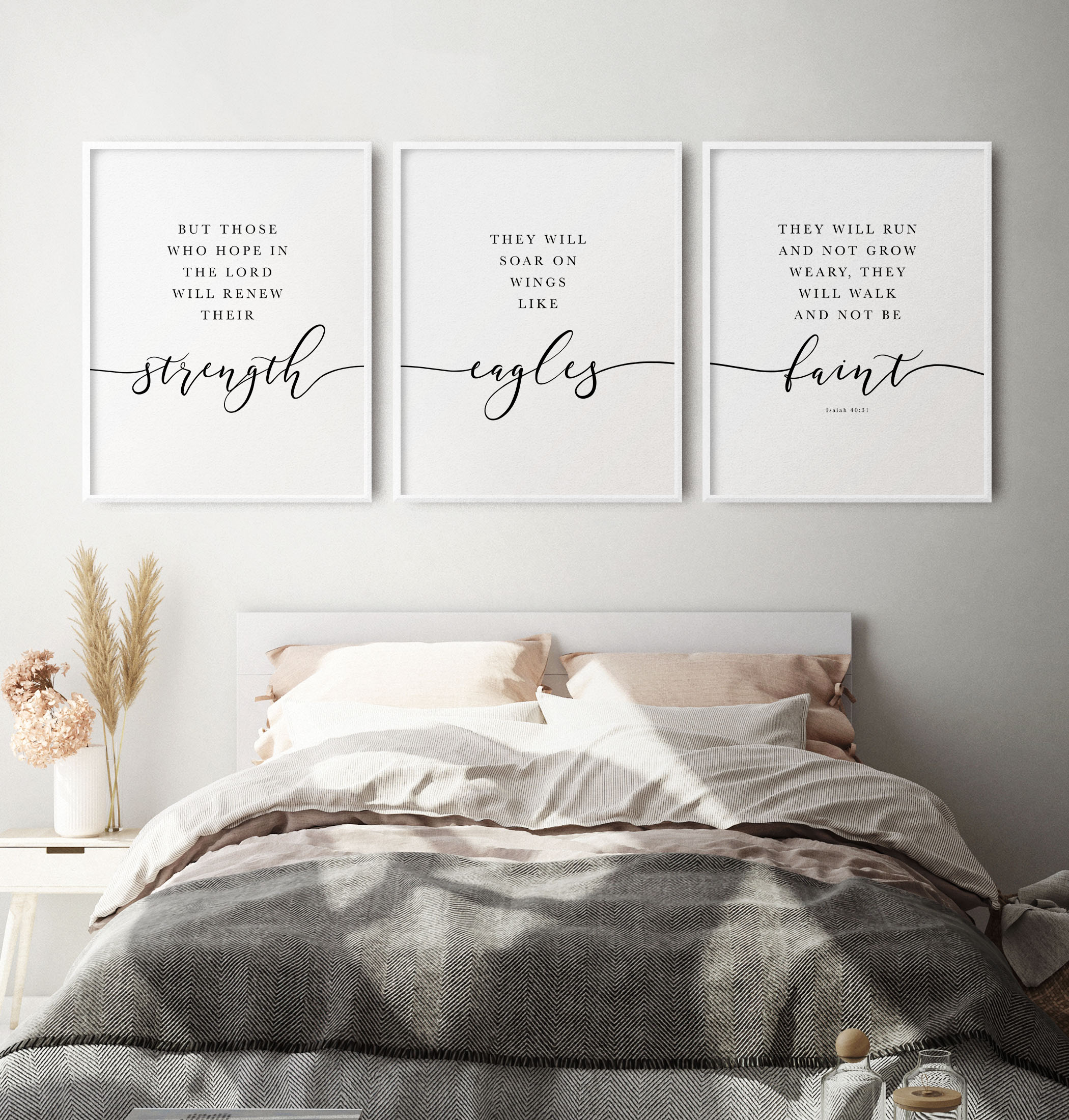 But Those Who Hope In The Lord With Renew Their Strength, Isaiah 40:31, Printable Artwork