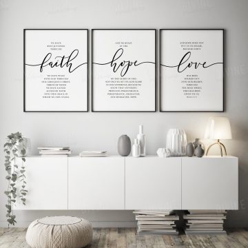 We Have Been Justified Through Faith, Romans 5:1-5, Printable Artwork