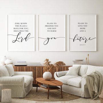 For I Know The Plans I Have For You, Jeremiah 29:11, Printable Artwork