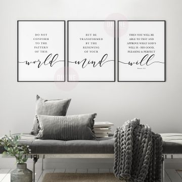 Do Not Conform To The Pattern Of This World, Romans 12:2, Printable Artwork