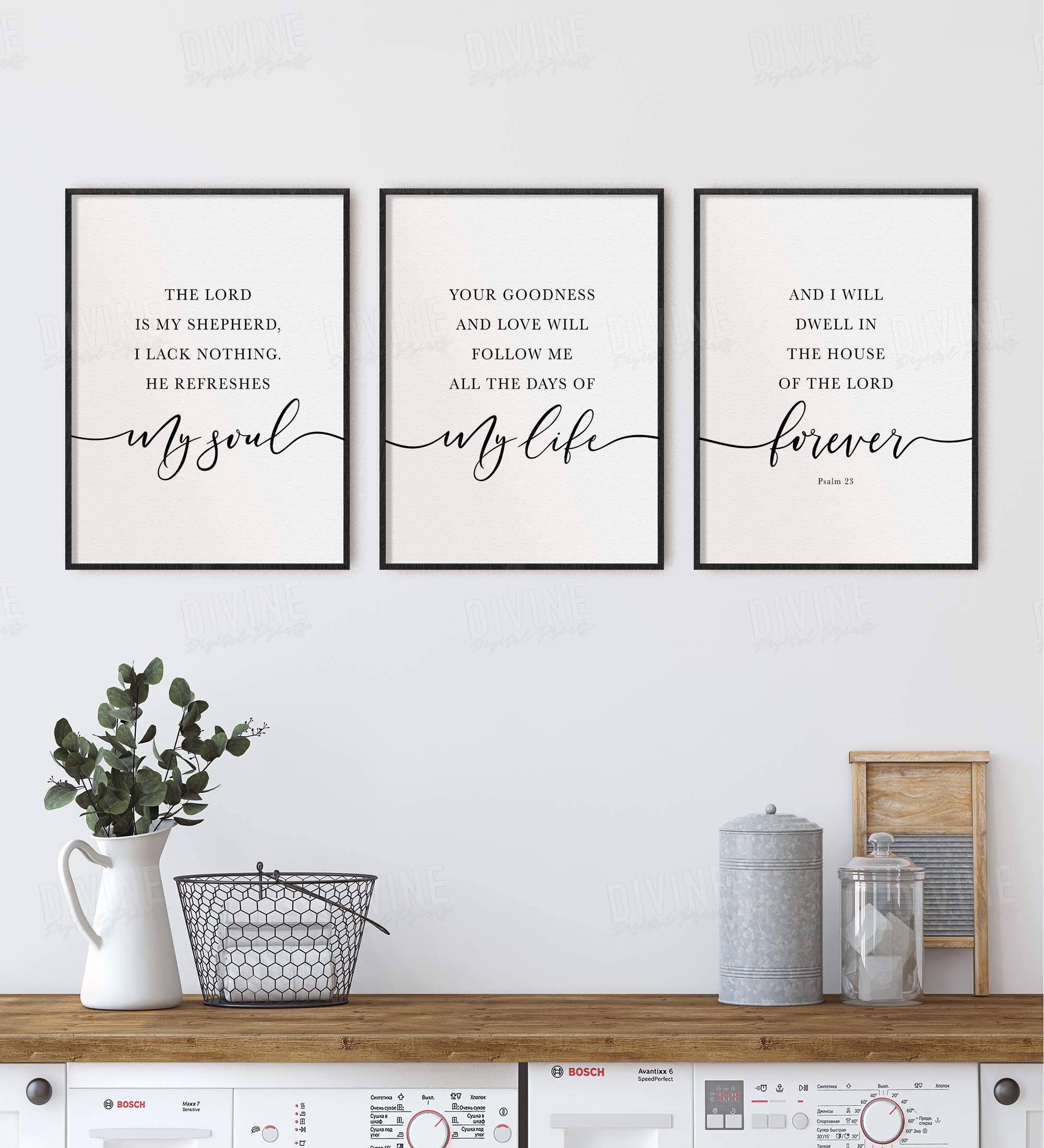The Lord Is My Shepherd, Psalm 23, Printable Artwork - Image 2