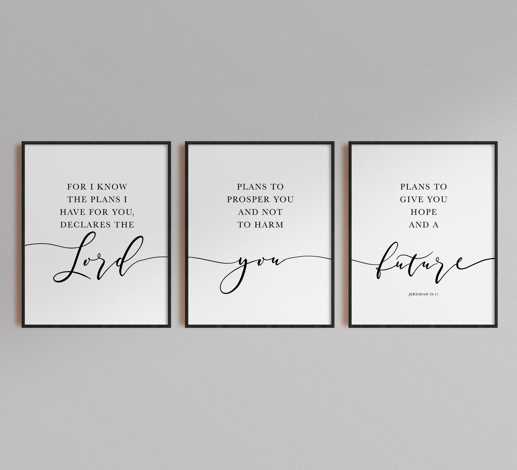 For I Know The Plans I Have For You, Jeremiah 29:11, Printable Artwork - Image 6