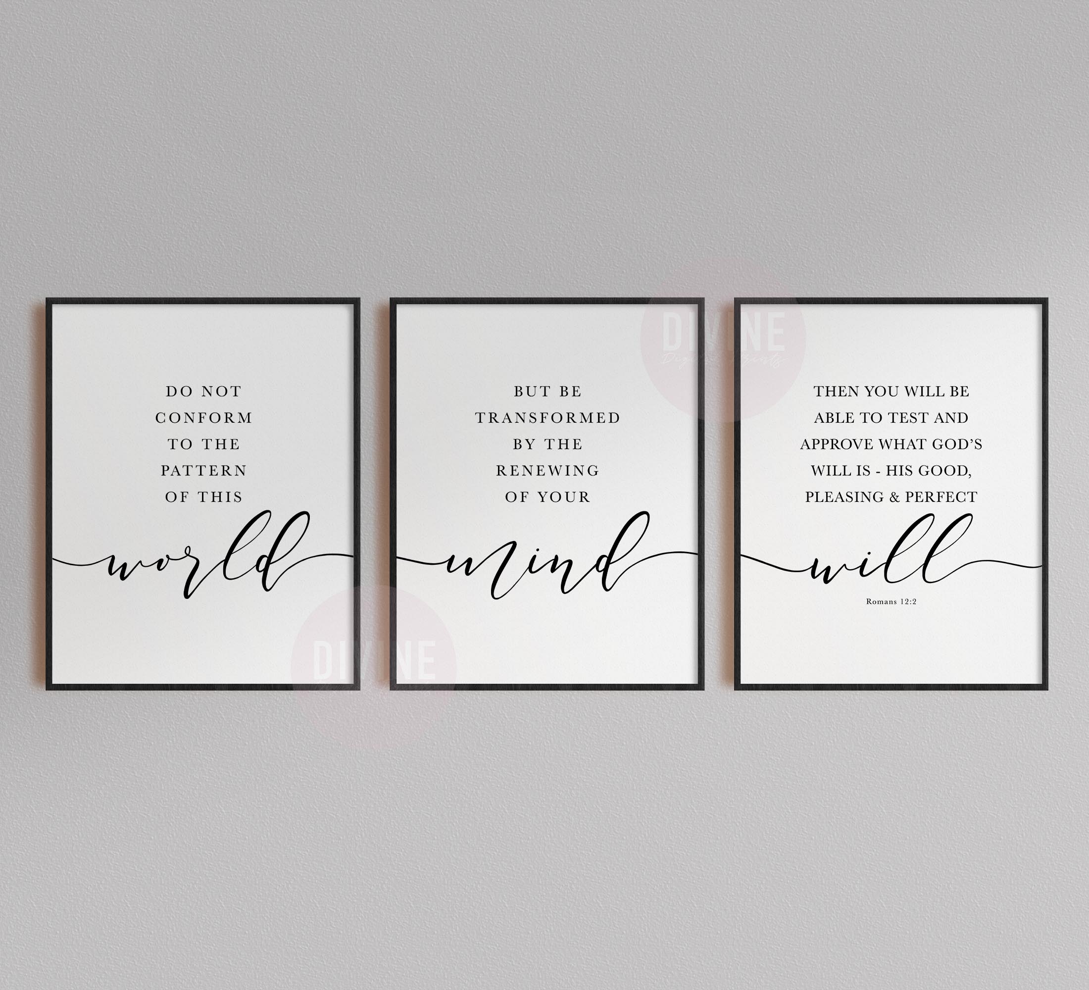 Do Not Conform To The Pattern Of This World, Romans 12:2, Printable Artwork - Image 6