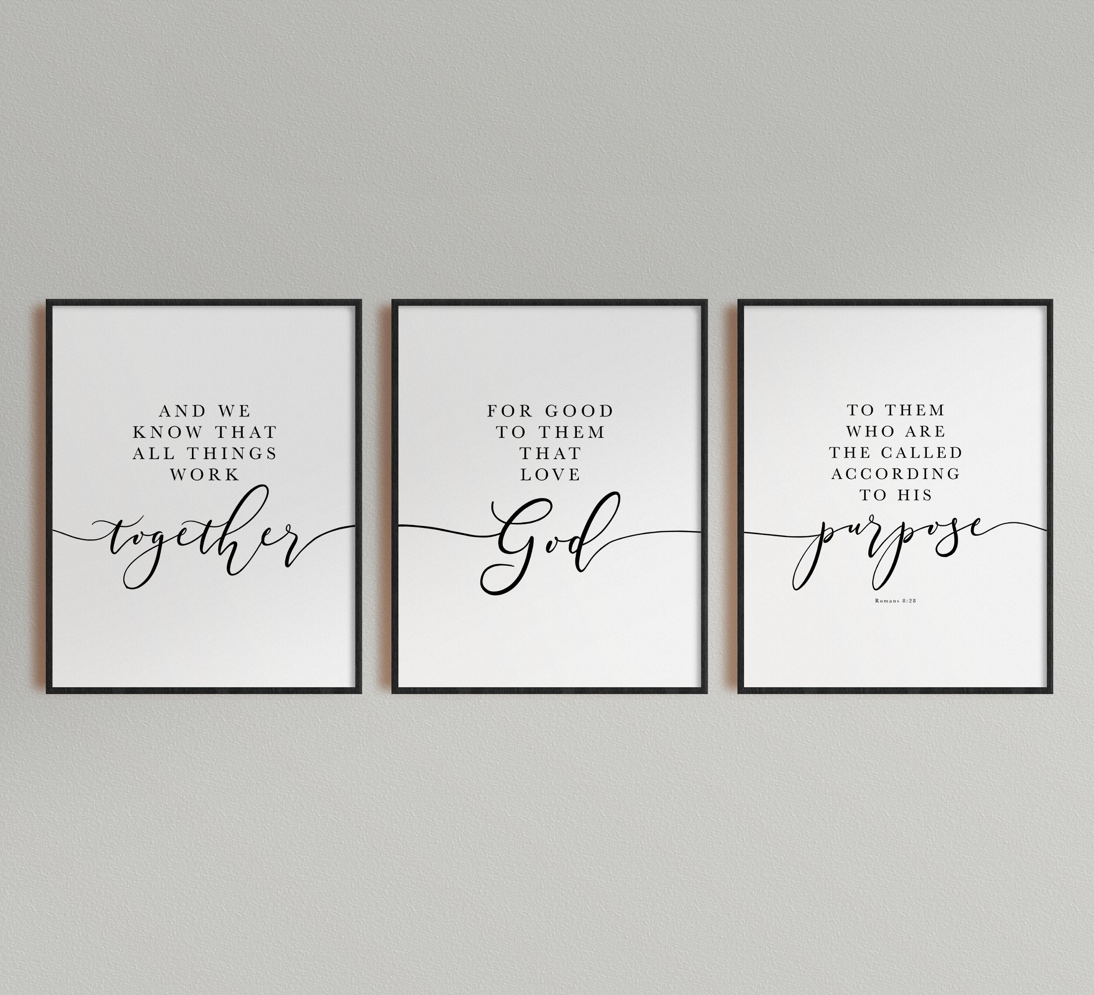 And We Know That All Things Work Together, Romans 8:28, Printable Artwork - Image 6