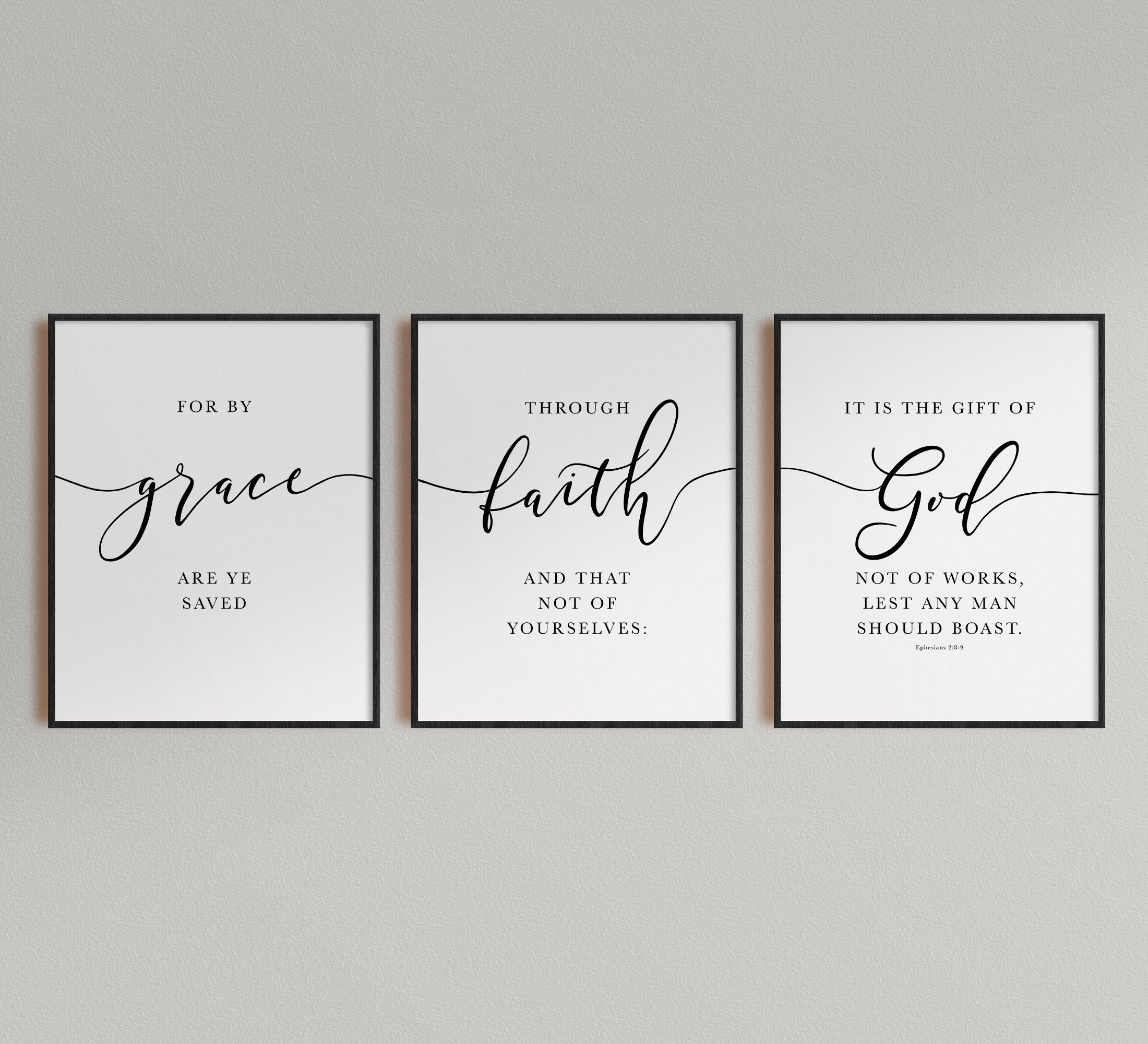 For By Grace Are Ye Saved, Ephesians 2:8, Printable Artwork - Image 6