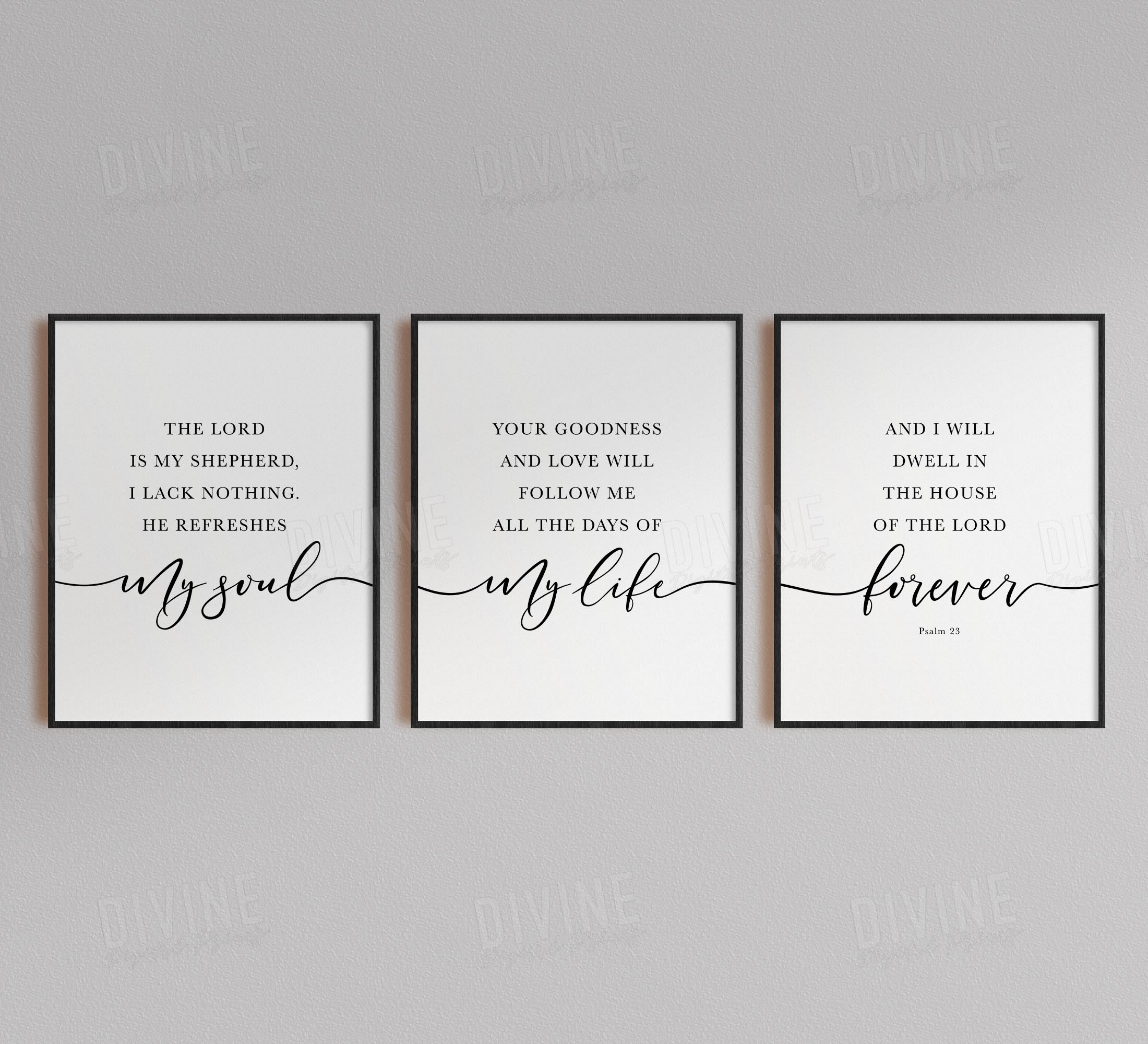 The Lord Is My Shepherd, Psalm 23, Printable Artwork - Image 6