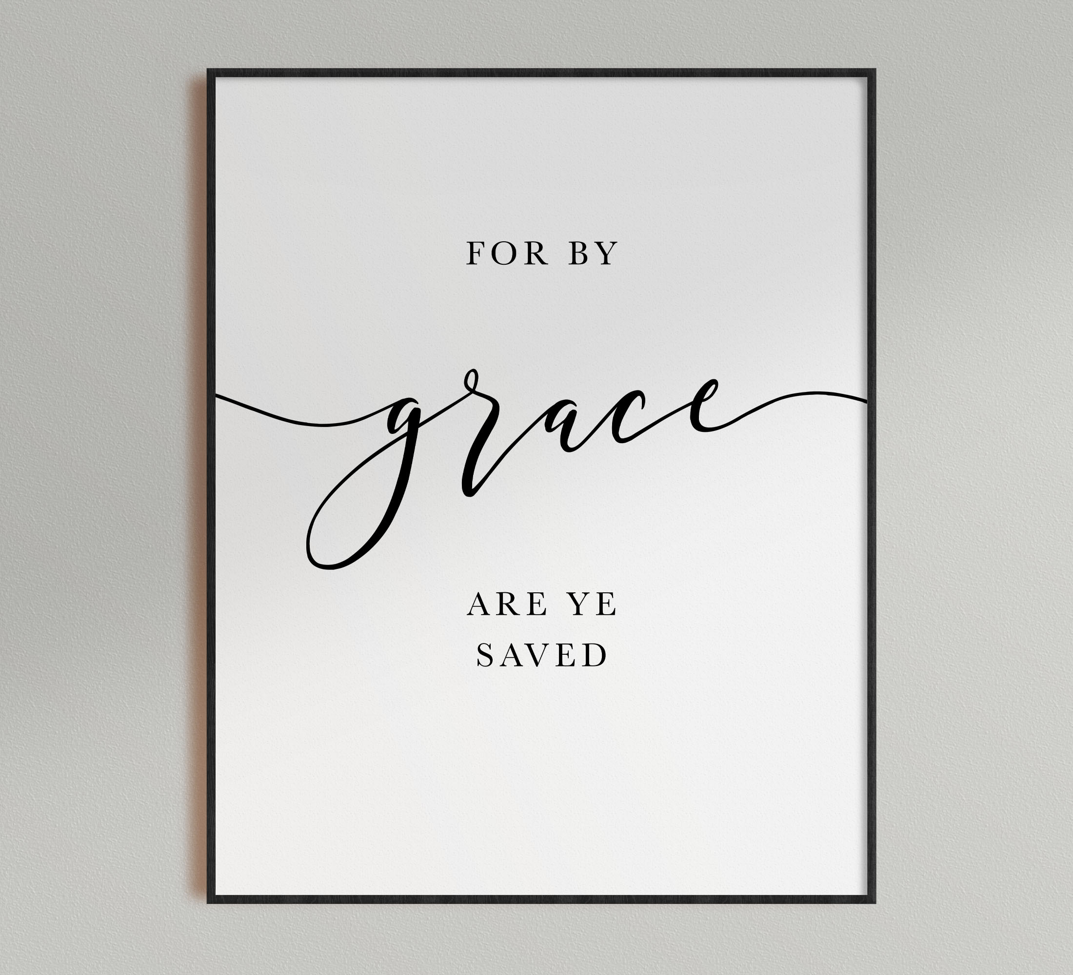 For By Grace Are Ye Saved, Ephesians 2:8, Printable Artwork - Image 3