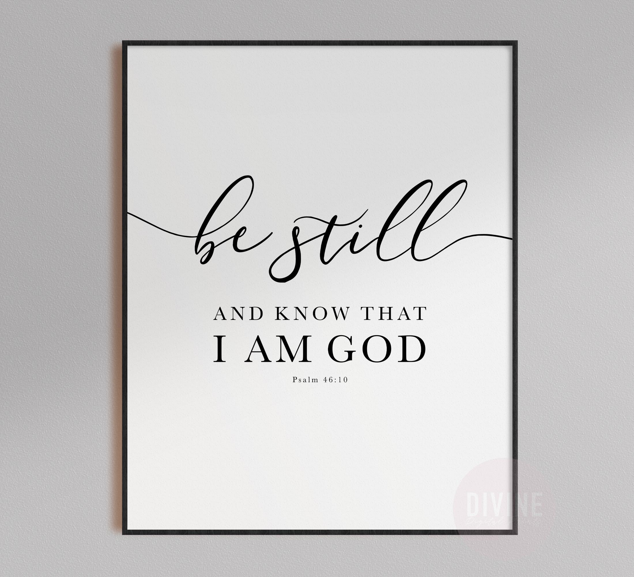 Scripture Set, Psalm 46, 1 thessalonians 5, Matthew 28, Printable Artwork - Image 3