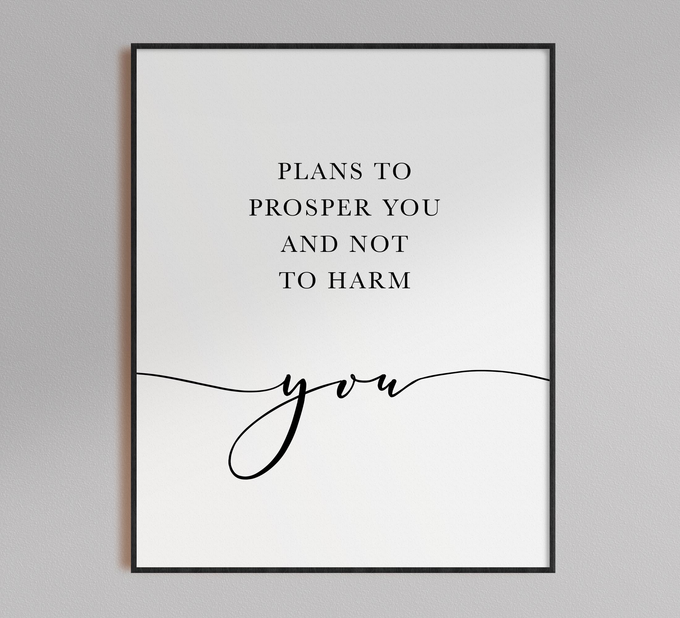 For I Know The Plans I Have For You, Jeremiah 29:11, Printable Artwork - Image 4