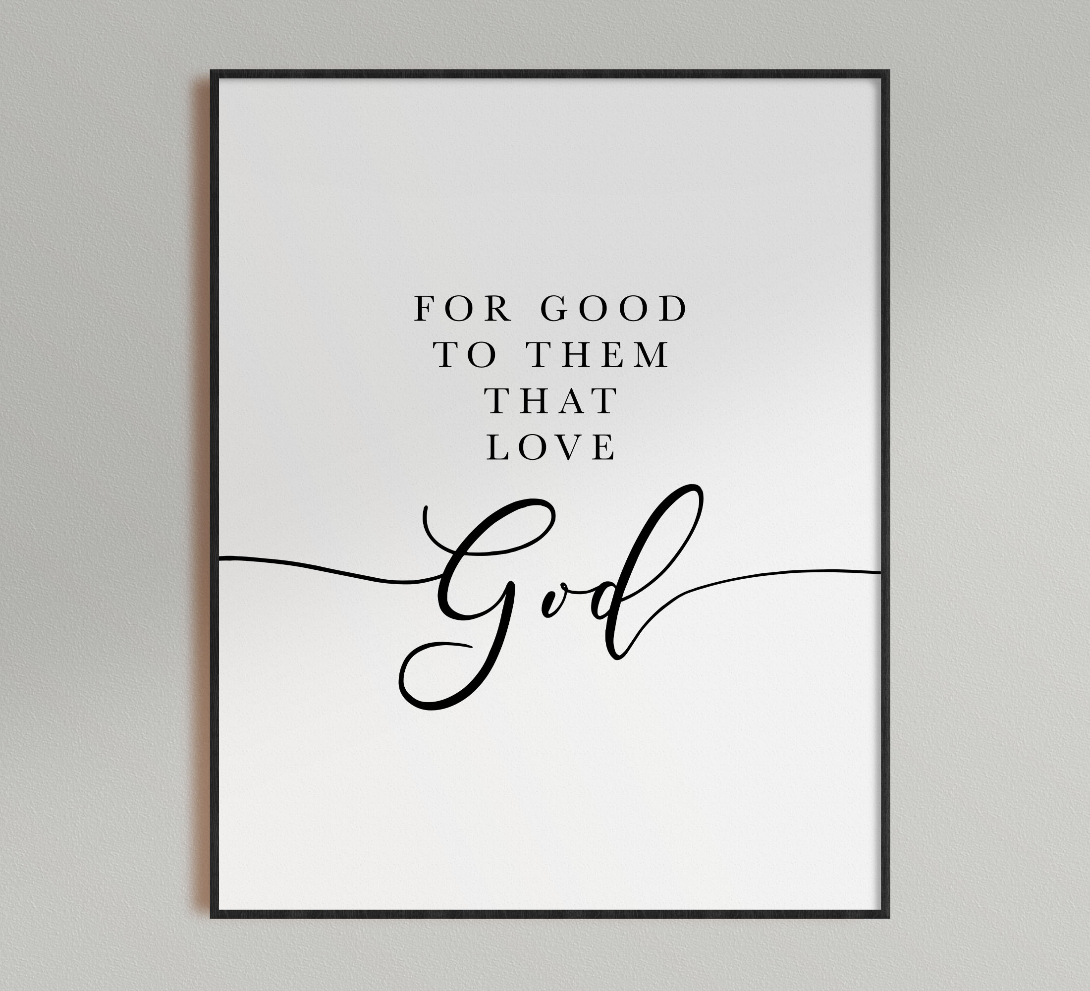 And We Know That All Things Work Together, Romans 8:28, Printable Artwork - Image 4