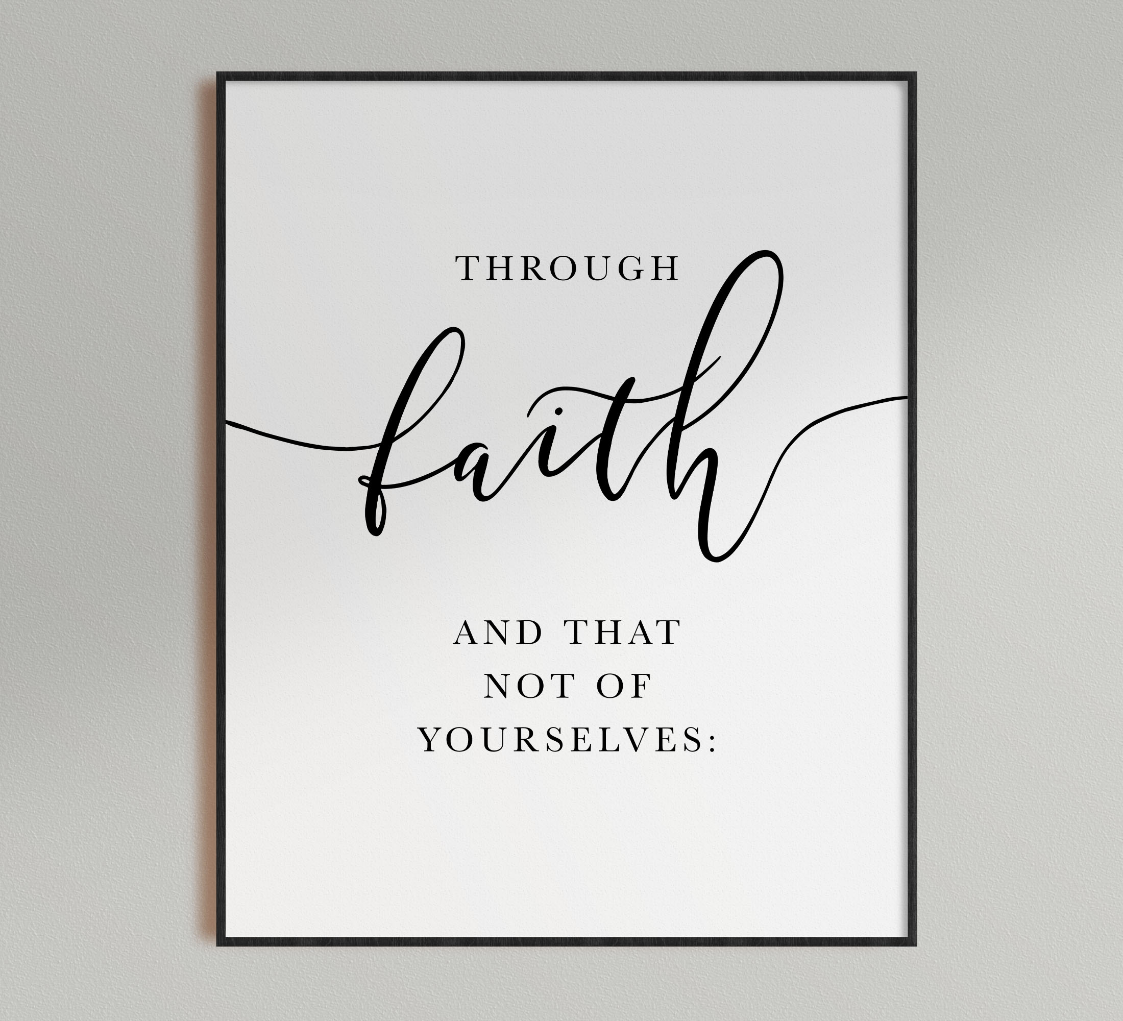 For By Grace Are Ye Saved, Ephesians 2:8, Printable Artwork - Image 4