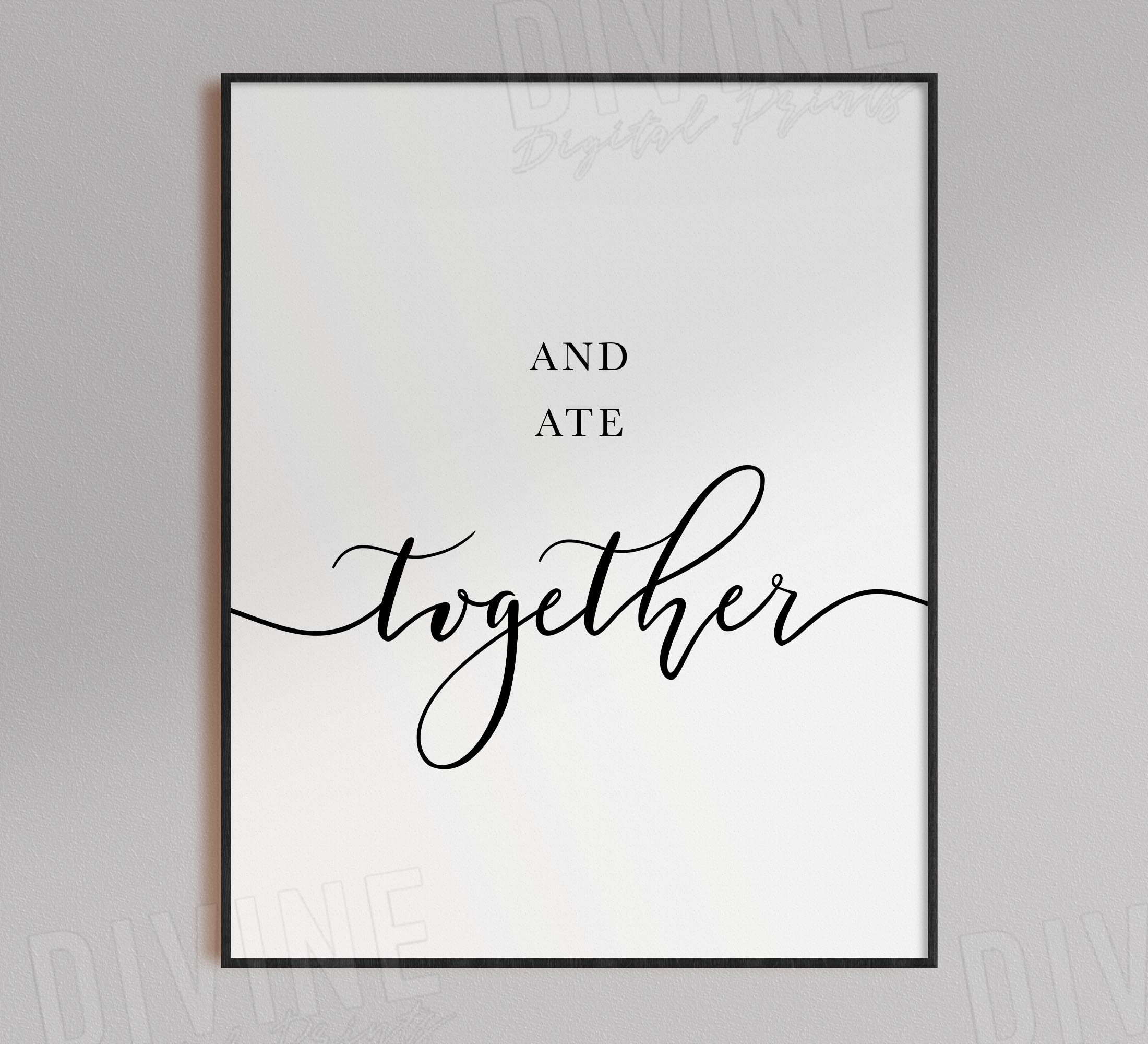 The Broke Bread Together In Their Homes, Acts 2:46, Printable Artwork - Image 4