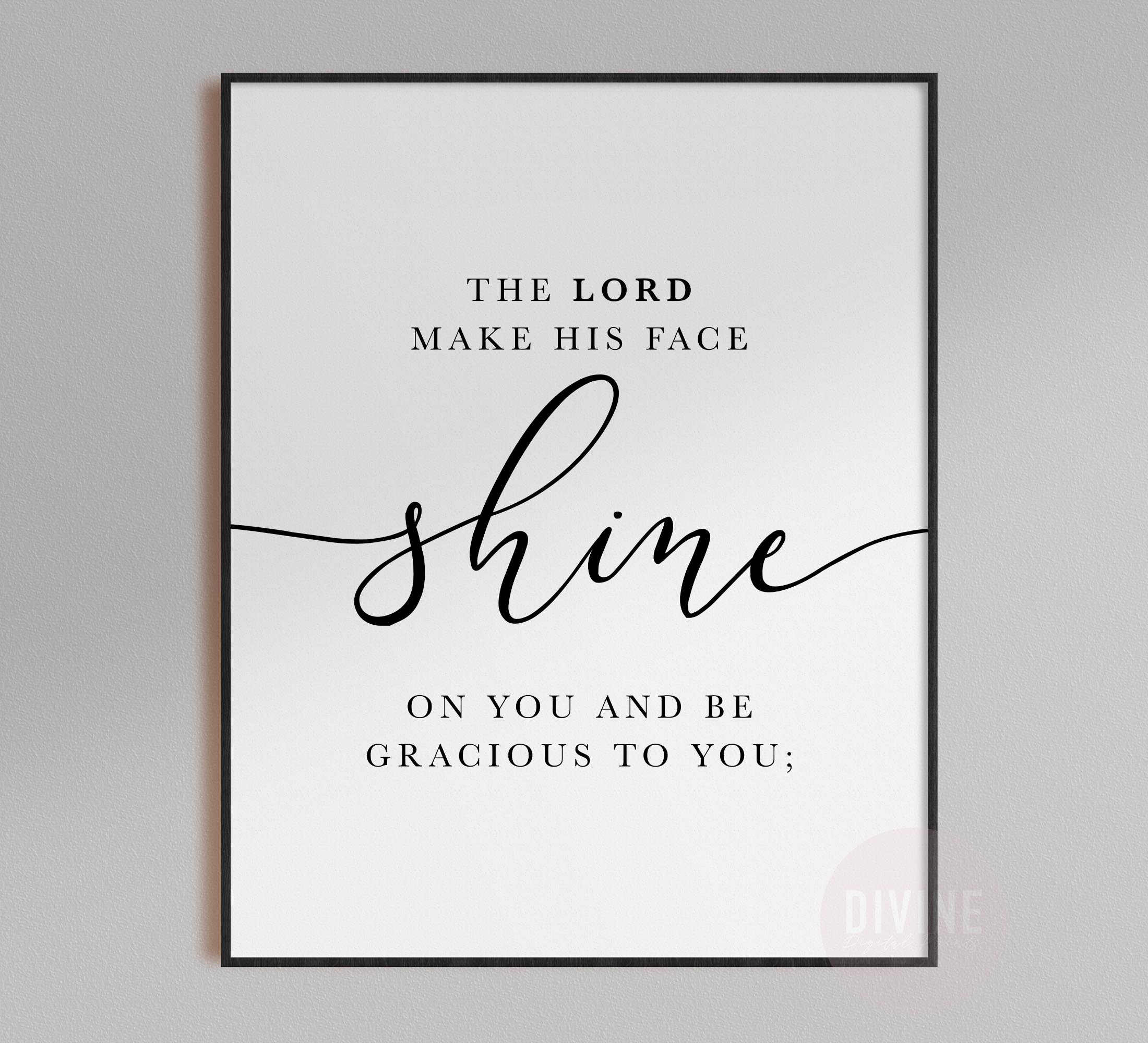 The Lord Bless You And Keep You, Numbers 6:24, Printable Artwork - Image 4