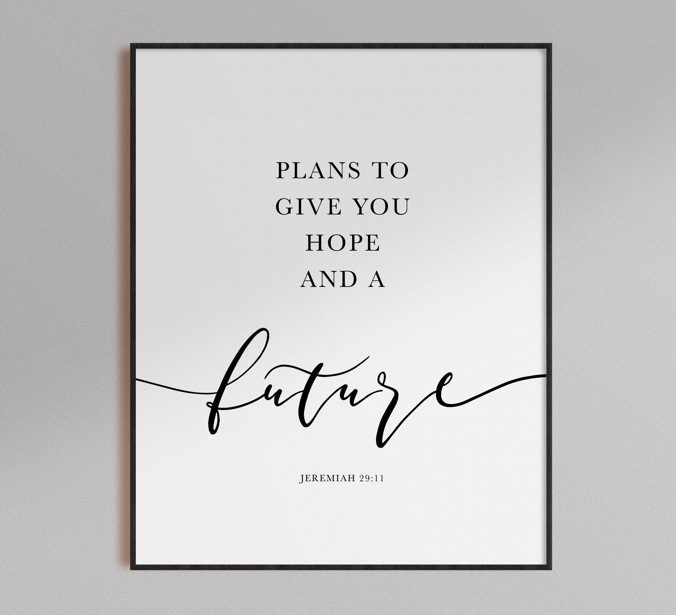 For I Know The Plans I Have For You, Jeremiah 29:11, Printable Artwork - Image 5