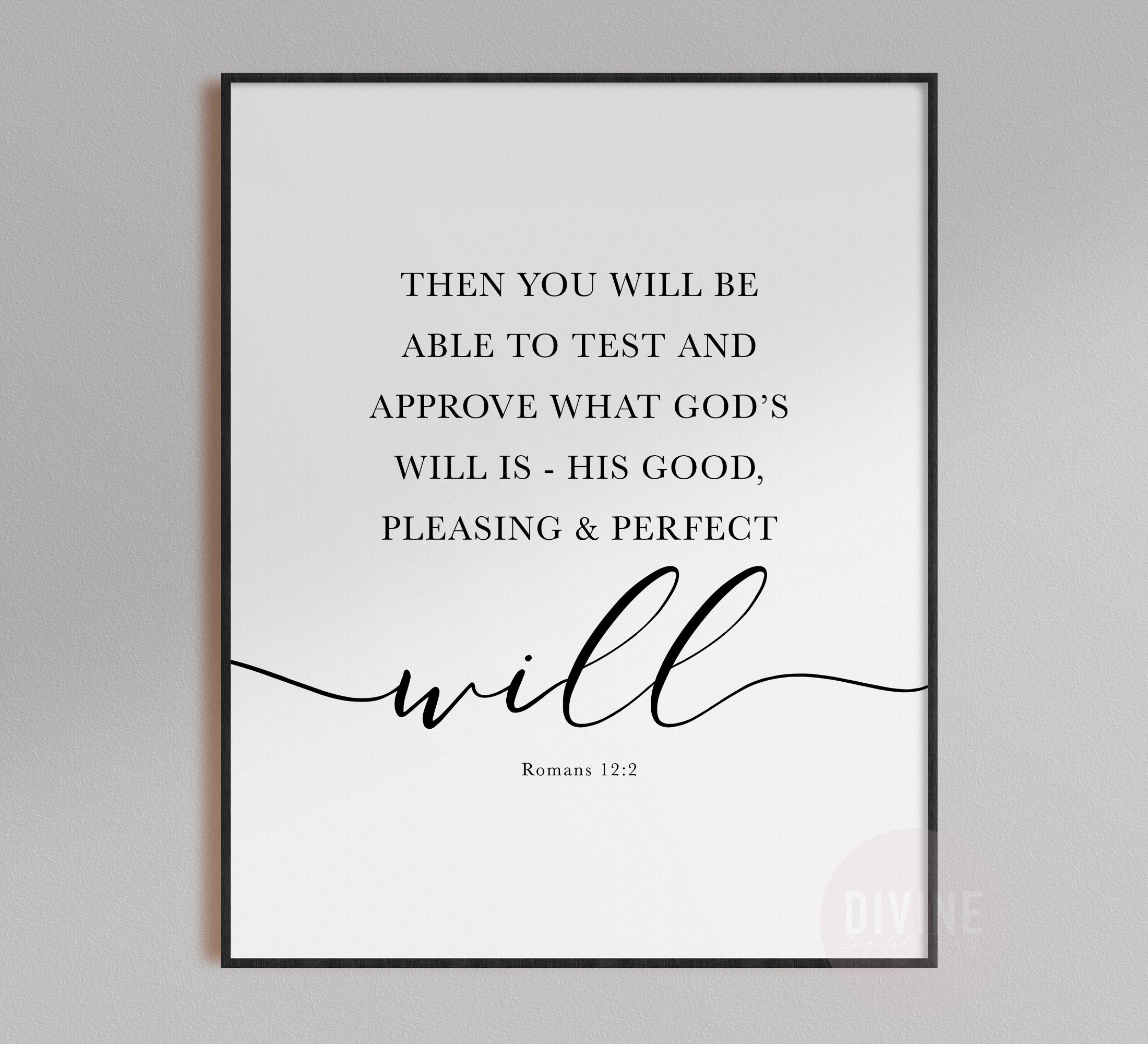 Do Not Conform To The Pattern Of This World, Romans 12:2, Printable Artwork - Image 5