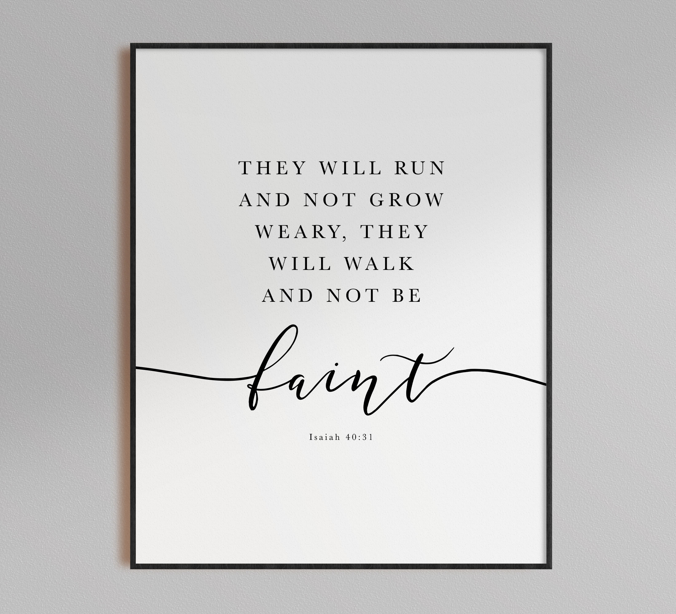 But Those Who Hope In The Lord With Renew Their Strength, Isaiah 40:31, Printable Artwork - Image 5