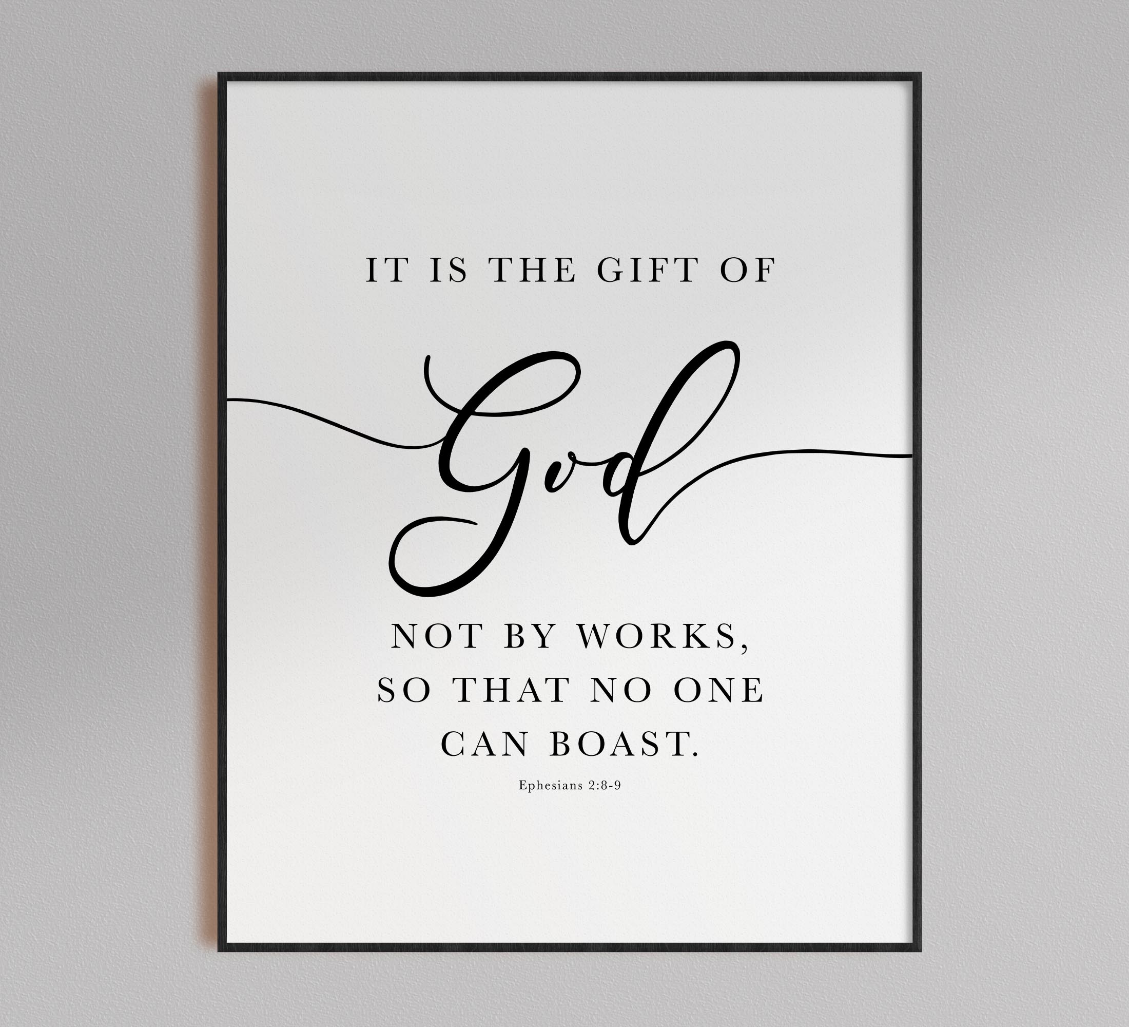 For It Is By Grace You Have Been Saved, Ephesians 2:8-9, Printable Artwork - Image 5