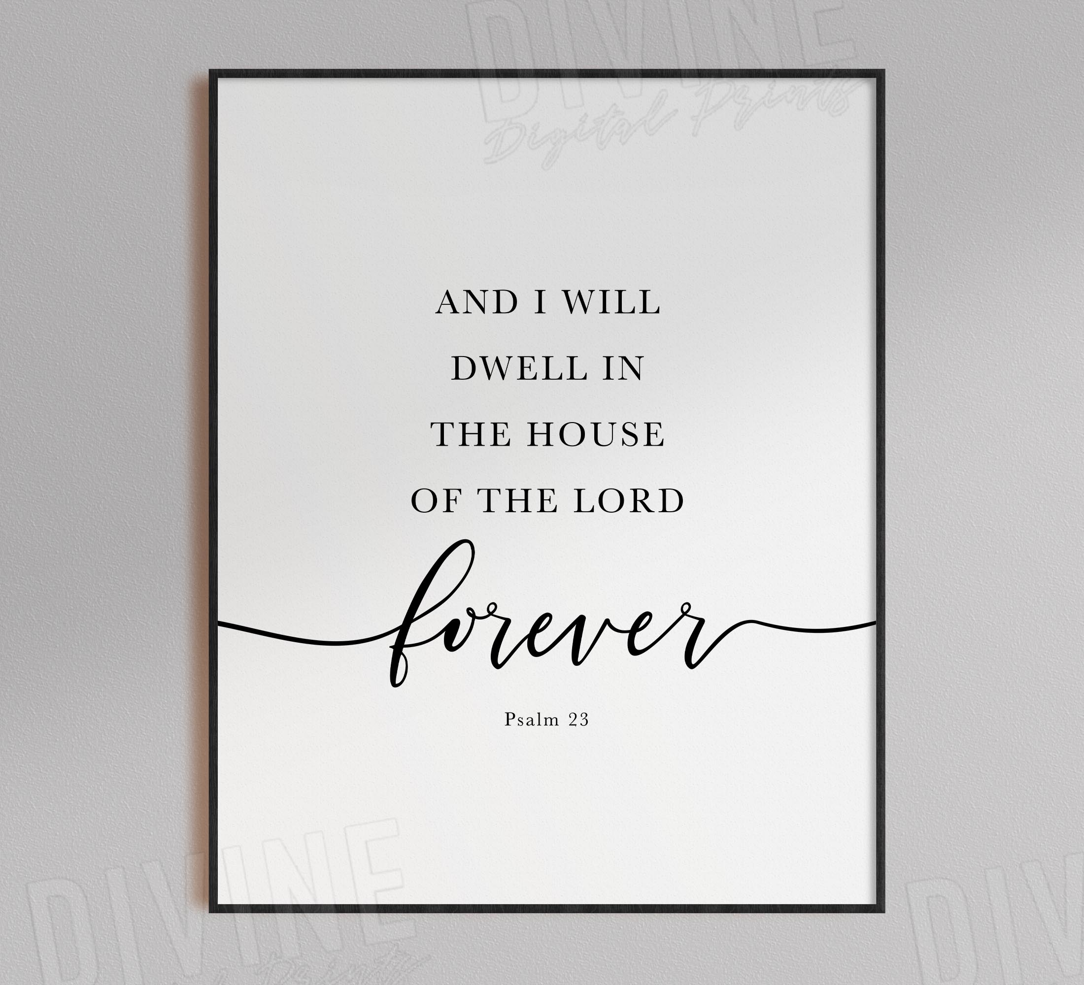 The Lord Is My Shepherd, Psalm 23, Printable Artwork - Image 5