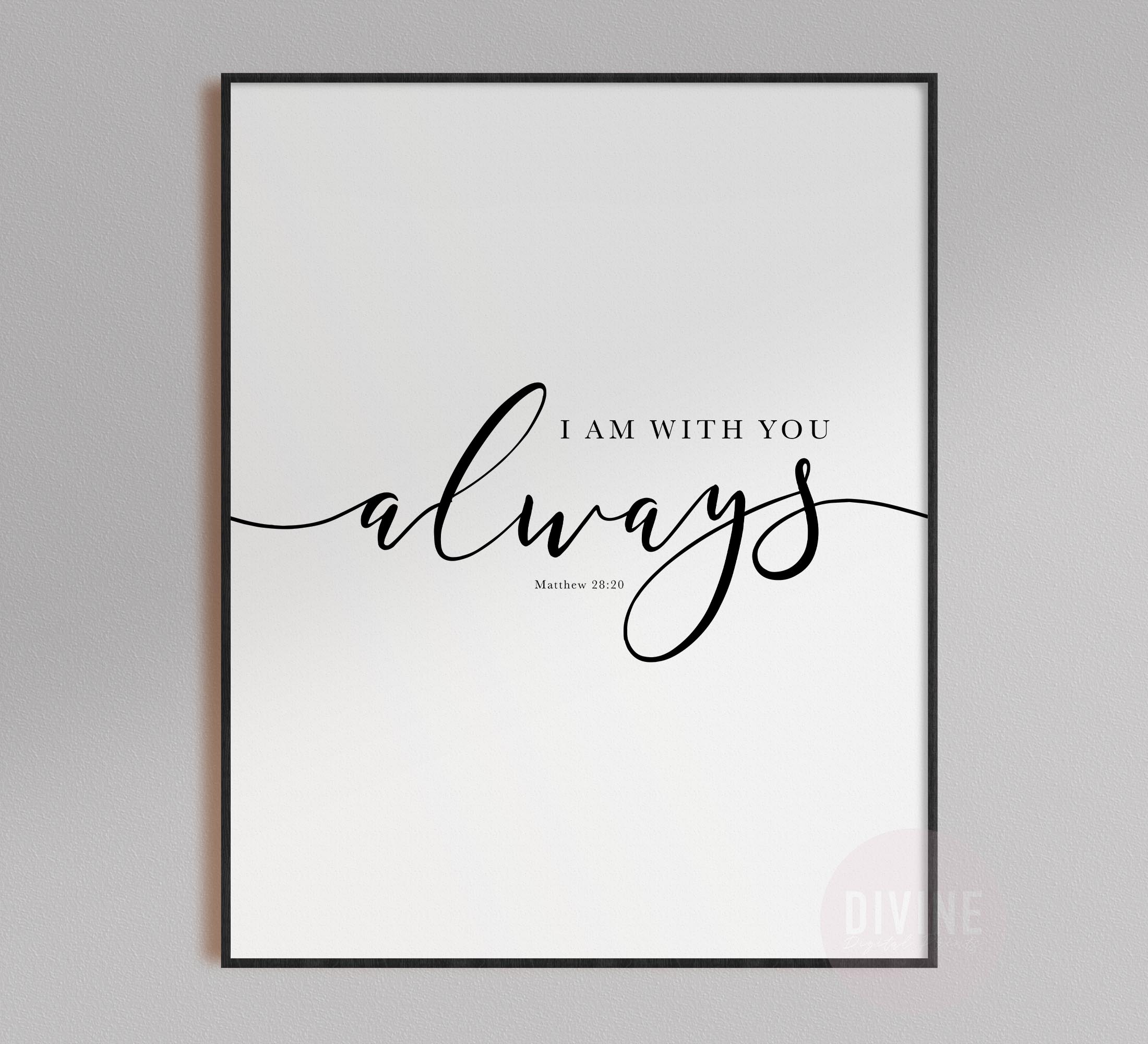 Scripture Set, Psalm 46, 1 thessalonians 5, Matthew 28, Printable Artwork - Image 5