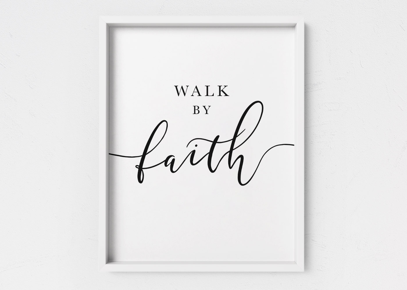 Walk By Faith And Not By Sight, 2 Corinthians 5:7, Printable Artwork - Image 3