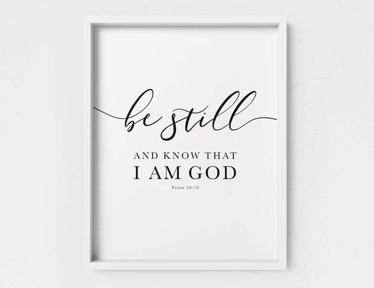 Scripture Set, Psalm 46, 1 corinthians 13, Matthew 28, Printable Artwork - Image 3