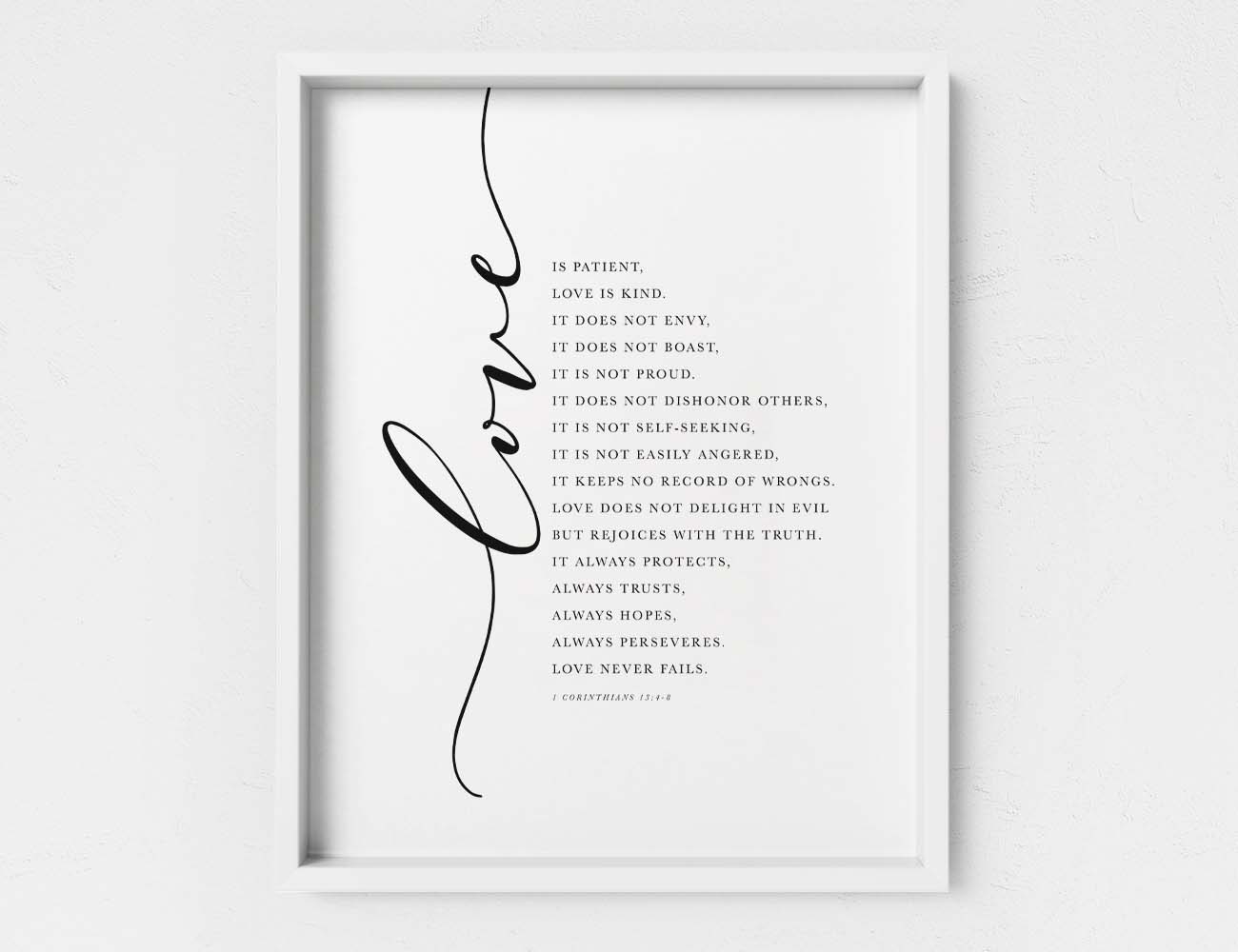 Scripture Set, Psalm 46, 1 corinthians 13, Matthew 28, Printable Artwork - Image 4