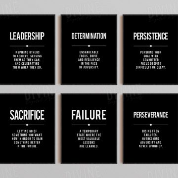 Set of 6 Definition Printable Artwork