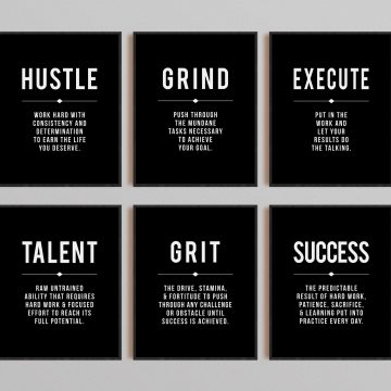 Set of 6 Definition Printable Artwork