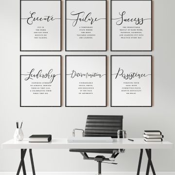 Set of 6 Definition Printable Artwork