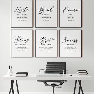 Set of 6 Definition Printable Artwork