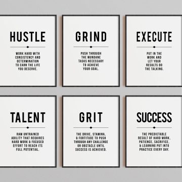 Set of 6 Definition Printable Artwork