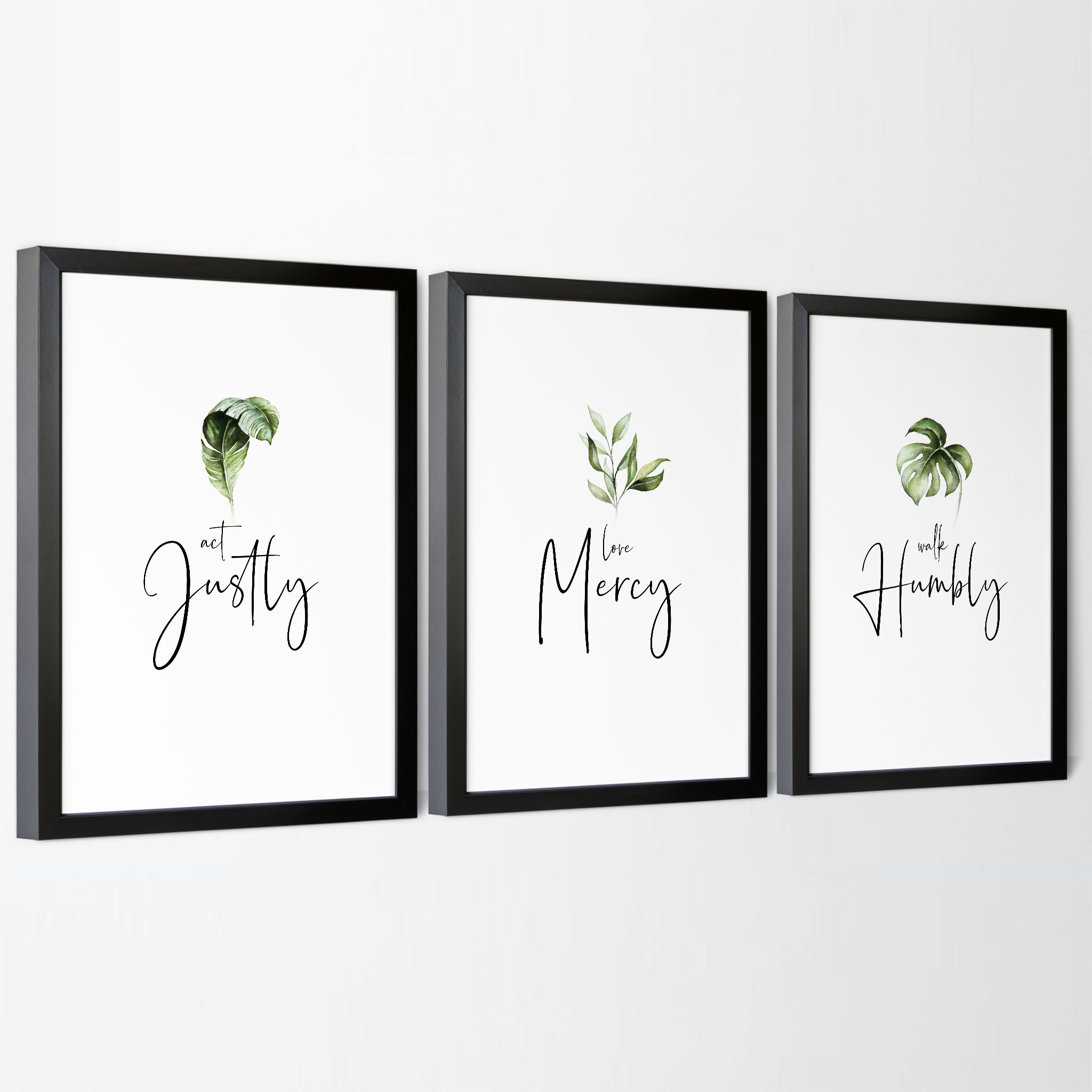Act Justly, Love Mercy, Walk Humbly, Micah 6:8, Printable Artwork - Image 2