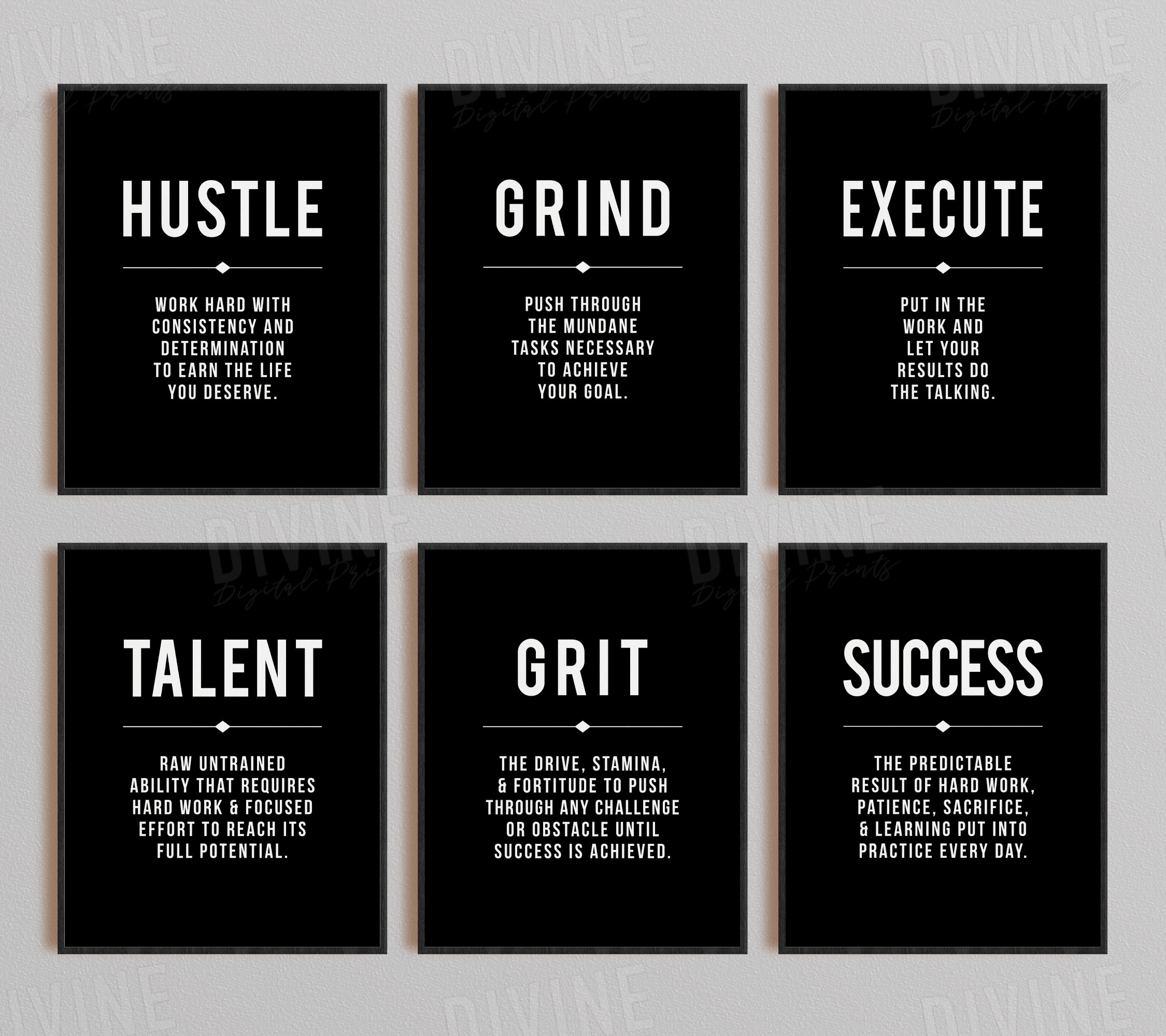 Set of 12 Definition Printable Artwork - Image 4