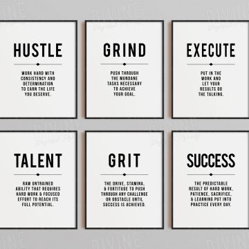 Set of 12 Definition Printable Artwork