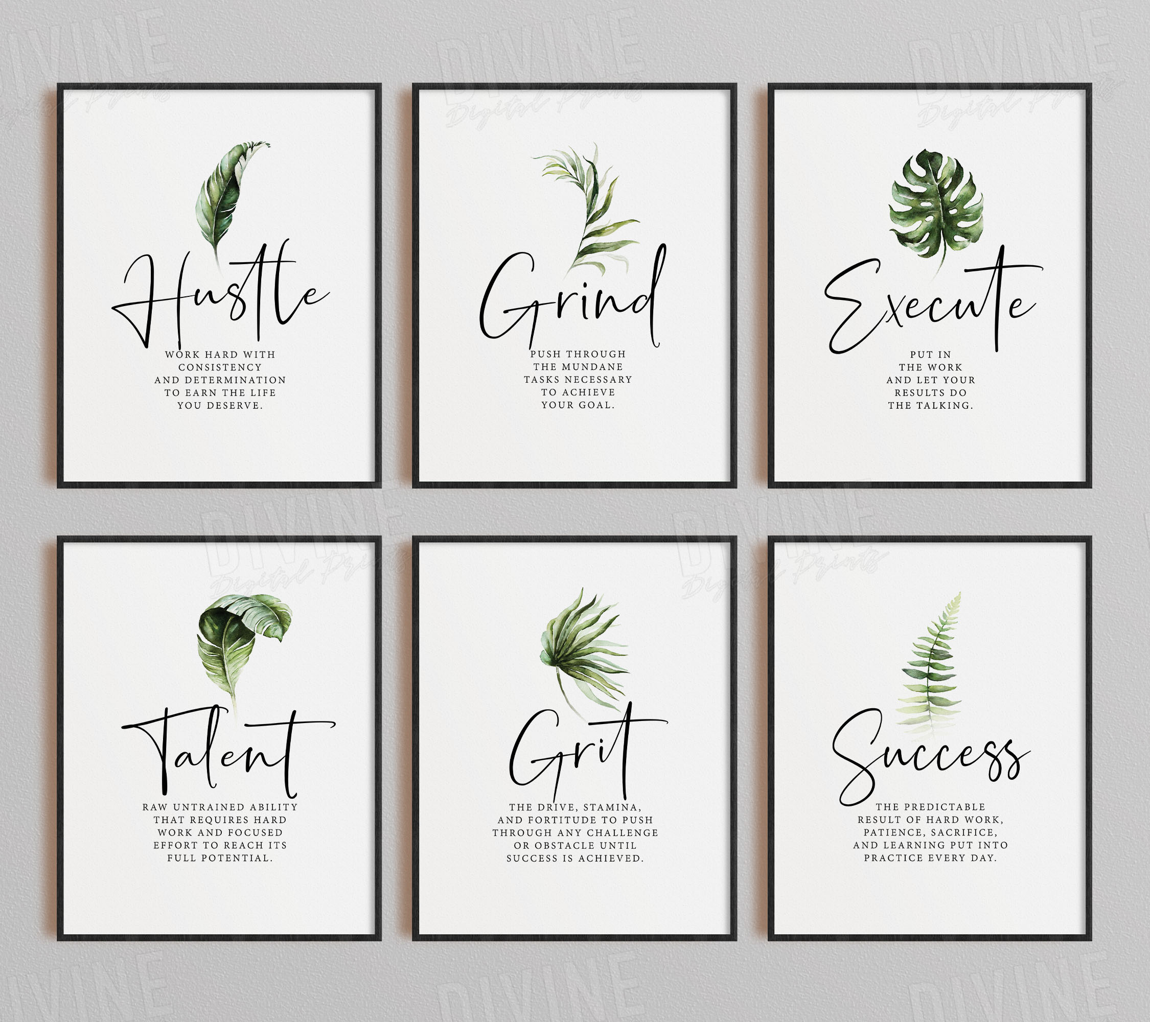 Set of 12 Definition Printable Artwork - Image 3