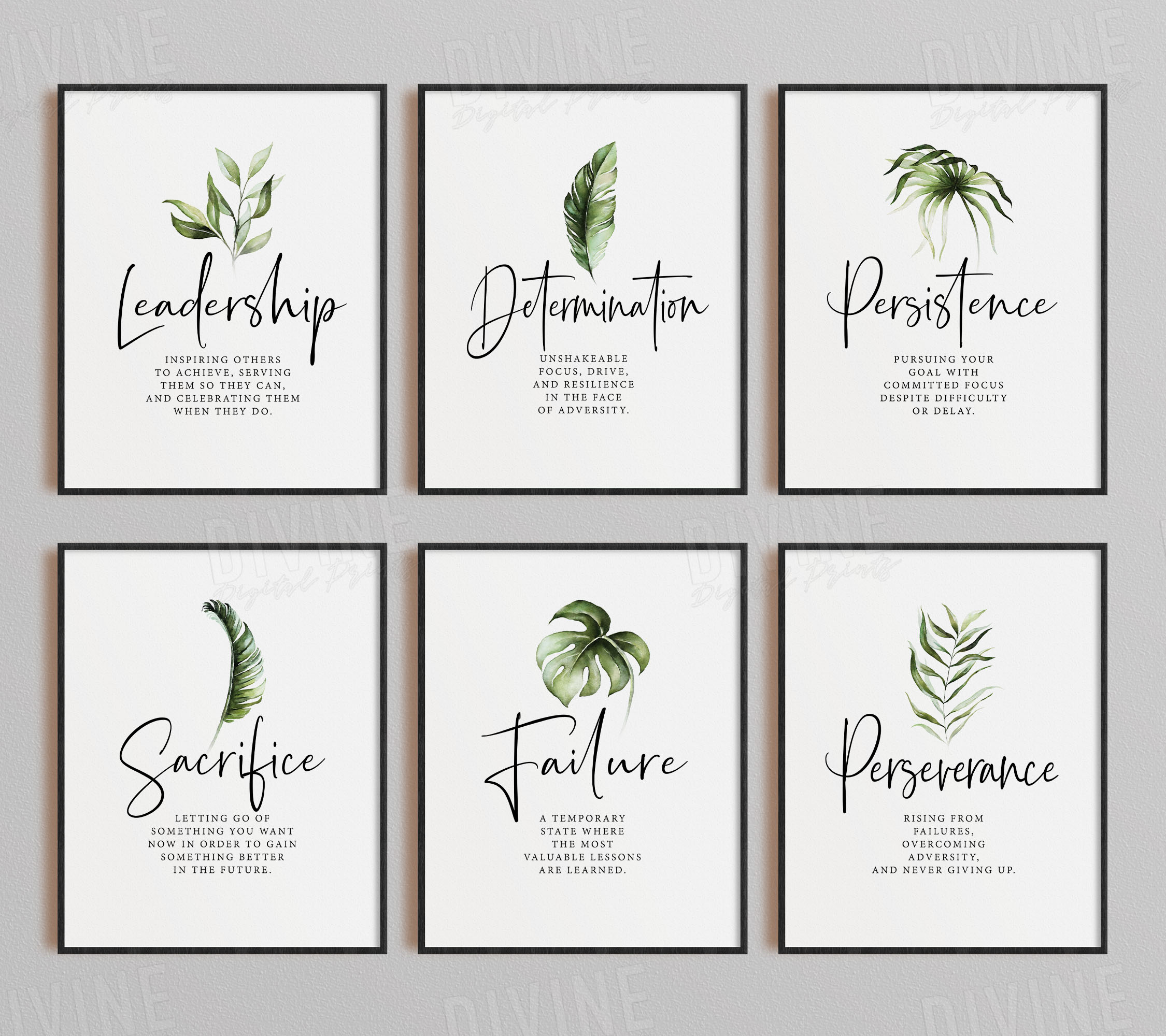 Set of 12 Definition Printable Artwork - Image 4