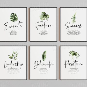 Set of 6 Definition Printable Artwork