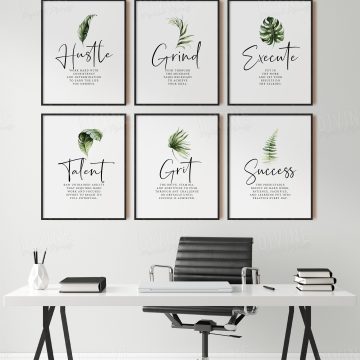 Set of 6 Definition Printable Artwork