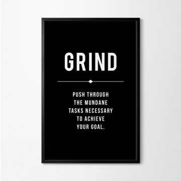 Grind Definition Printable Artwork