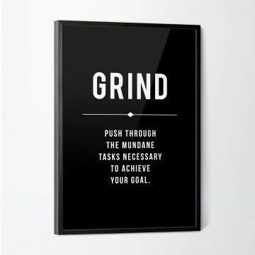 Grind Definition Printable Artwork