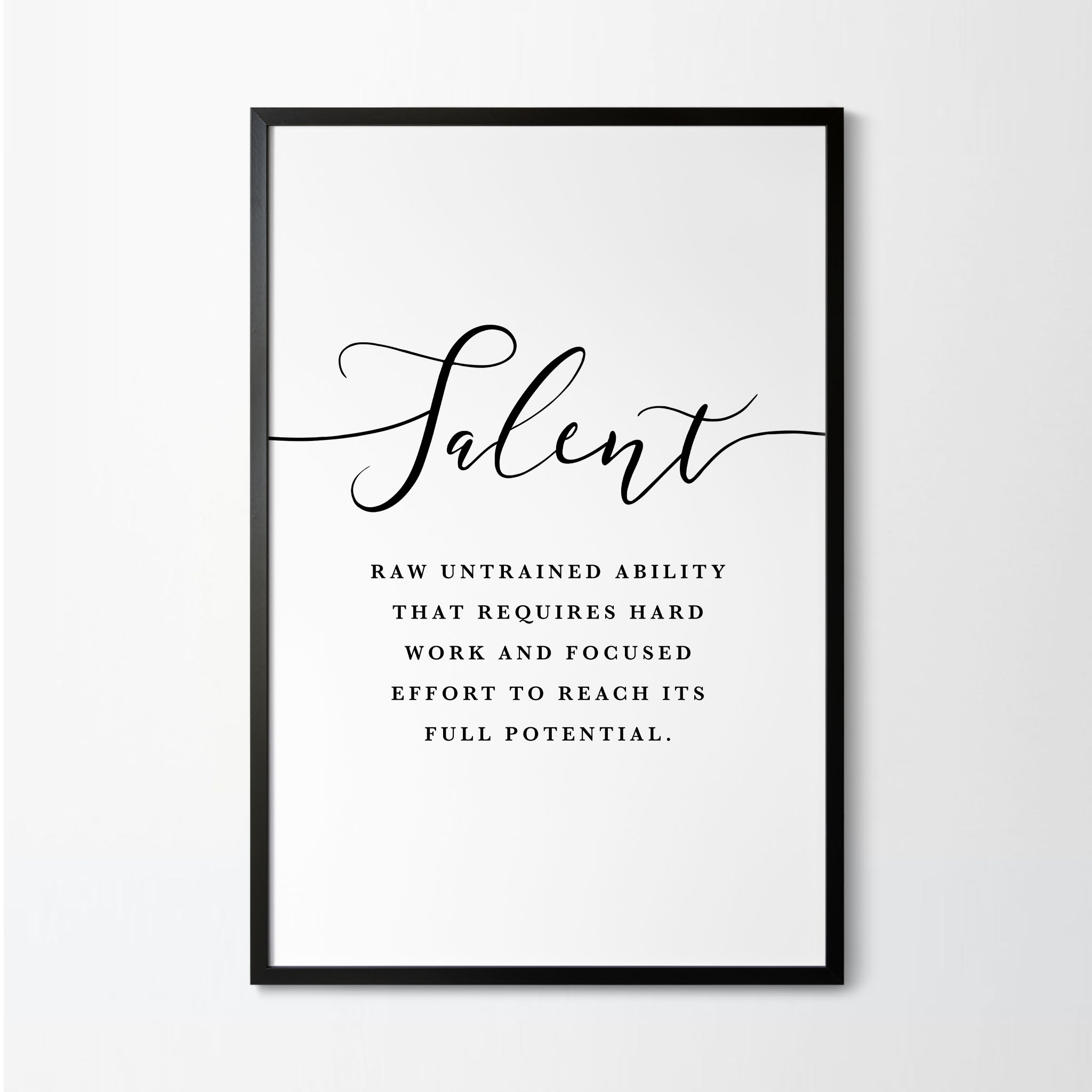 Talent Definition Printable Artwork