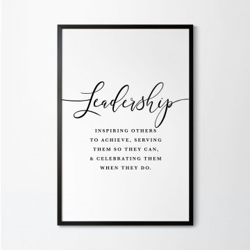 Leadership Definition Printable Artwork