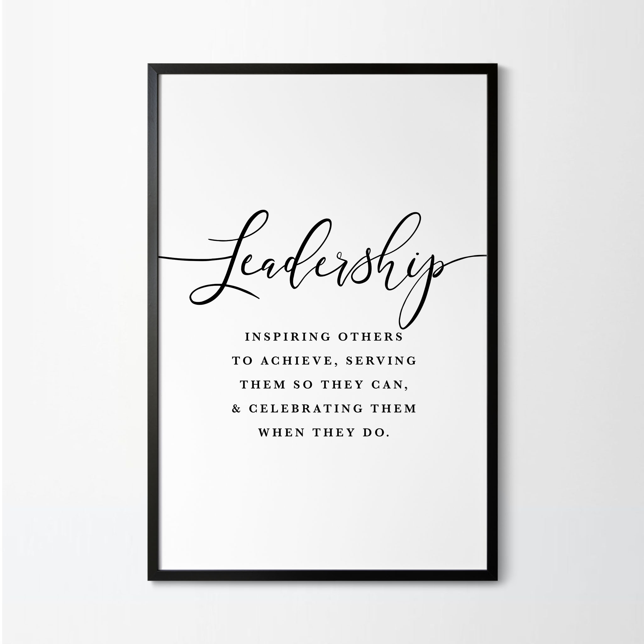 Leadership Definition Printable Artwork