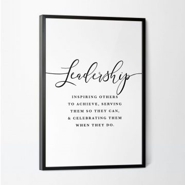 Leadership Definition Printable Artwork