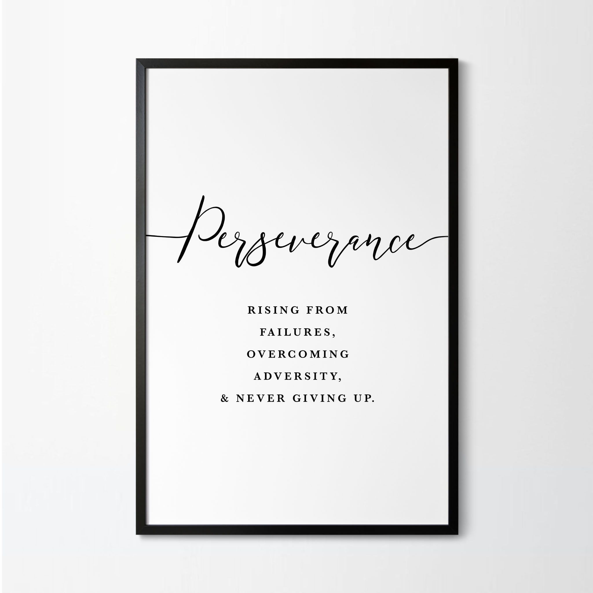 Perseverance Definition Printable Artwork
