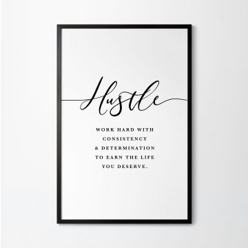 Hustle Definition Printable Artwork