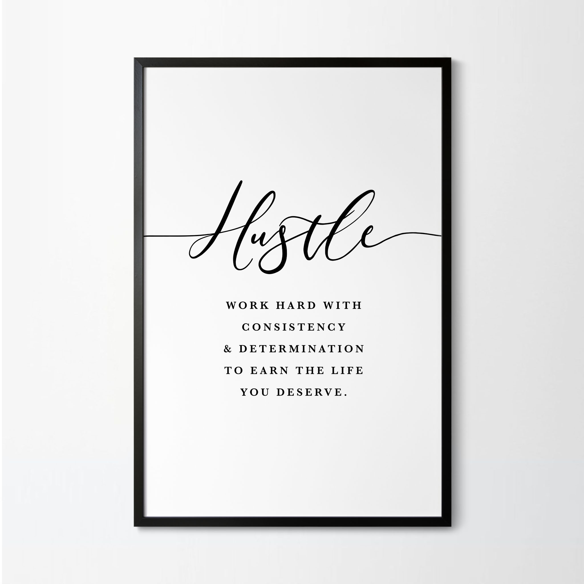 Hustle Definition Printable Artwork