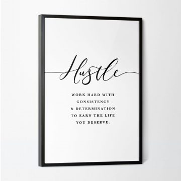 Hustle Definition Printable Artwork