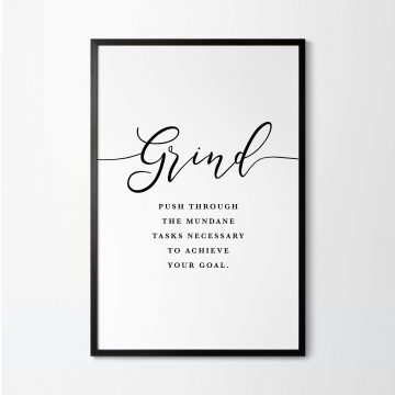 Grind Definition Printable Artwork